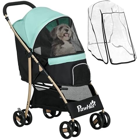 PawHut Dog Stroller with Rain Cover Cover