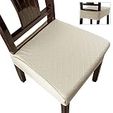 Genina Waterproof Seat Covers for Chairs Seat Covers for Dining Room Chair Slipcovers Kitchen Chair
