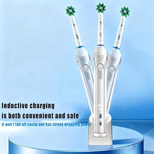 Wandladegerät für elektrische Zahnbürsten von Oral B, kompatibel mit Oral B iO3, iO4, iO5, iO6 PRO/DB-Serie, induktive Ladestation Modell 3757（White）