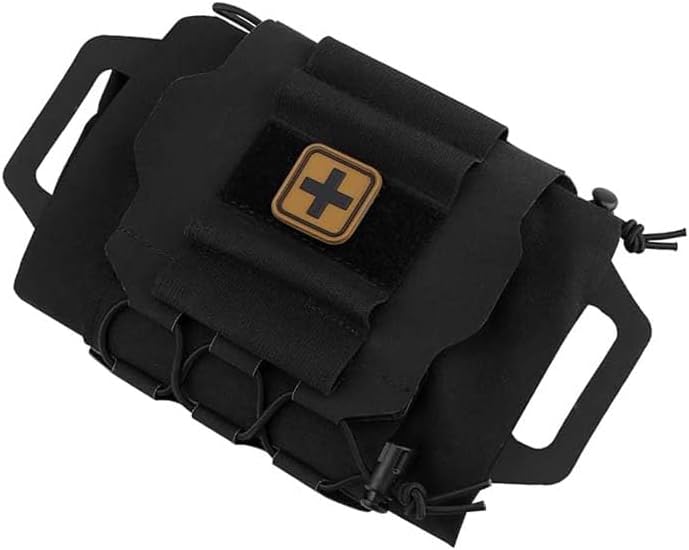 Miniatura 2 de Molle Medical IFAK Bolsa de alta velocidad Kit de primeros auxilios Sistema de dos piezas Soporte de rollo médico y soporte de suministro de