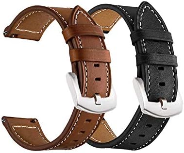 قیمت و خرید بند ساعت Yeejok Galaxy Watch 4 Classic چرم 46mm 42mm ، Galaxy  Watch 4 44mm 42mm Bands جایگزینی برای مردان زن ، بند 20mm برای Samsung  Galaxy Watch3 41mm/Active2/Gear