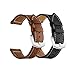 Yeejok Galaxy Watch 5/5 Pro Bands 45mm Leather, Galaxy Watch 4/4 Classic Bands for Men Women, 20mm Straps Replacement Compatible for Samsung Galaxy Watch3 41mm/Active2/Gear Sport-Silver Buckle