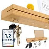 Astrein® | Schlüsselbrett Eiche | Magnetischer Schlüsselhalter...