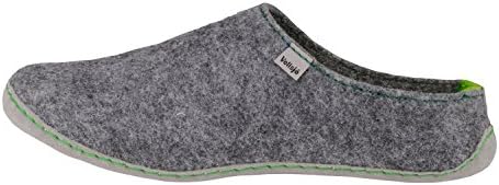 Vollsjö Women Slippers Made Of Felt, House Shoes Light Gray Shoes For Ladies, Comfortable House Footwear, Felt Slippers, Casual Shoes, Home Slippers, Made In The EU, 6, Grey-Green | Image 2