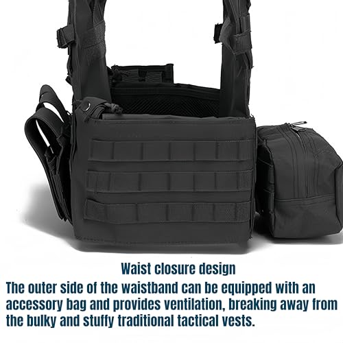 Peminkoo Tactical Vest Body Armor Hunting Plate Carrier Airsoft Accessories Military Combat Army Wargam molle (ACU) - Image 7