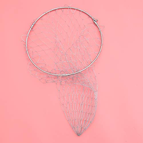 Wakauto 1 rede de pesca de aço inoxidável resistente a rasgos, rede de pesca, acessórios especiais,