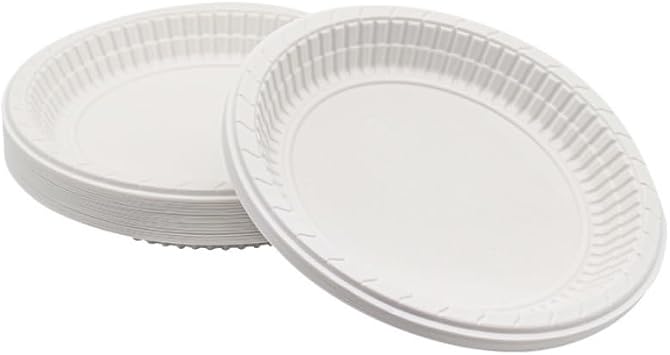 Plastik Tabak 100'lü 17 Cm Beyaz Kullan At Tabak