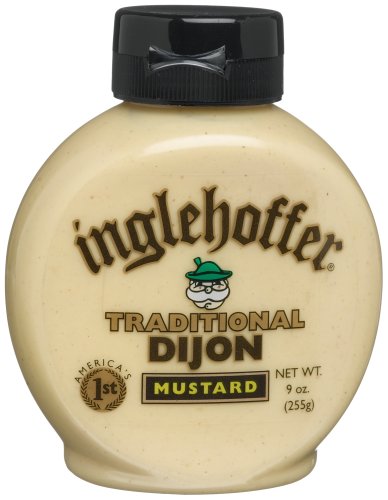 Inglehoffer Dijon Traditional, 9-Ounce Squeeze Bottles (Pack of 6)