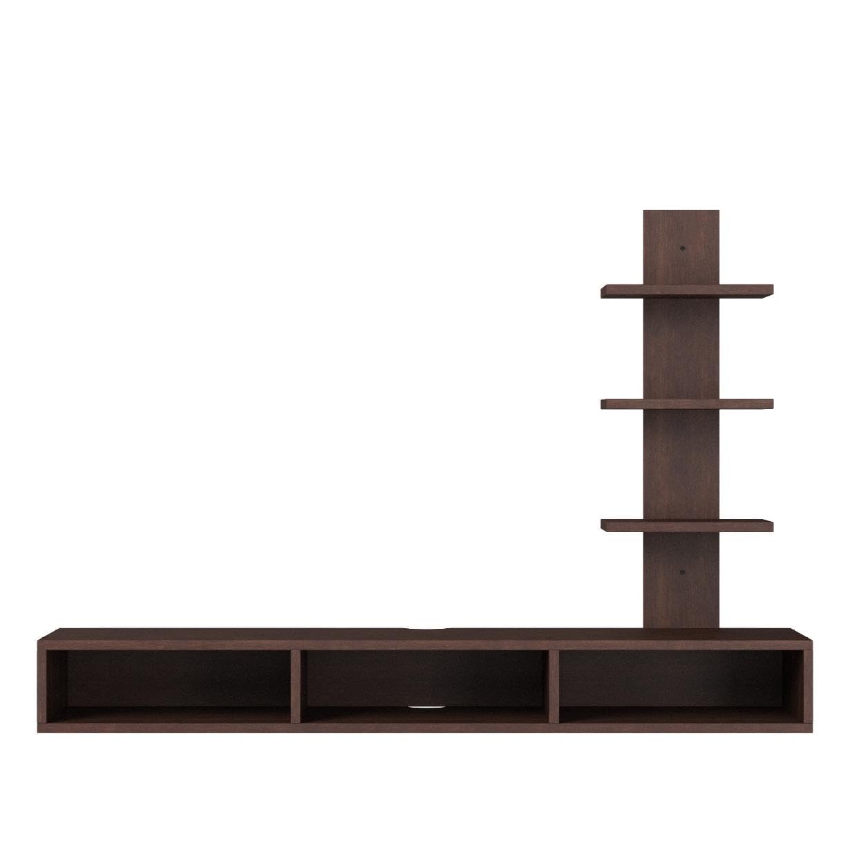 Anikaa Revolt Engineered Wood Wall Mount TV Unit/TV Stand/Wall Set