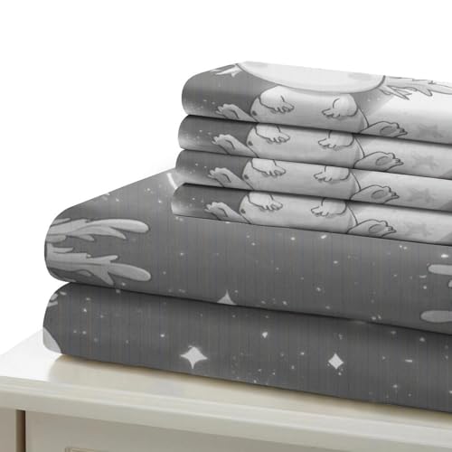 Parure de lit axolotl 135x200 avec housse de couette imprimée 3D en microfibre - 7