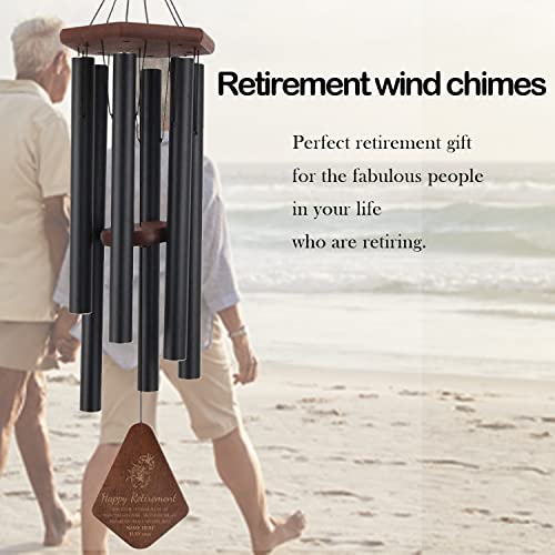 Image of ASTARIN Personalized Happy Retirement Gift, Custom Name Retirement Wind Chimes for Women Men, Wind Chime Retire Gifts for Teacher Co-Workers Boss Friends Parents, Going Away Funny Farewell Gift