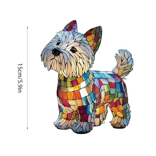 Katzenlampe, Französische Bulldoggenlampe, LED Katzenlampe Mosaik/Yorkshire Terrier/Chihuahua Lampe USB,Tischnachtlicht Aus Kunstharz Mit Tiermotiv, Süßes Haustiergeschenk Für Hundeliebhaber (A)