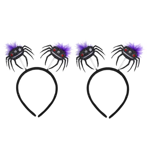 JUJUGEN 【新スタイル人気】 ハロウィン カチューシャ 髪飾り 仮装 2個入り 蜘蛛 幽霊 かぼちゃ コウモリ 面白い プレゼント コスプレ用品 パーティー かわいい 漫画の帽子 ヘアアクセサリー 撮影小道具 パーティー飾り 変装グッズ 可愛い おし