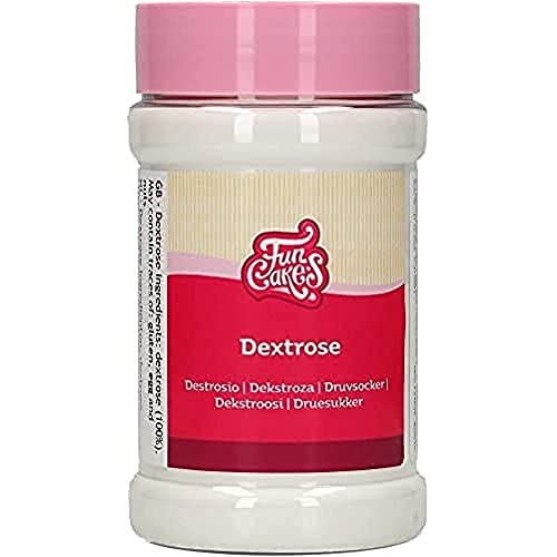FunCakes Dextrose: Natürlicher Süßstoff wunderbar süßer Geschmack Traubenzucker 200 g.