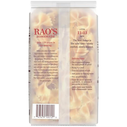 Image of Rao's Homemade Farfalle Pasta, 16 Oz Bag