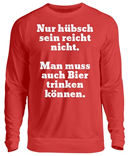 Pull unisexe rouge XXXL sur le thème de la bière pour homme et femme