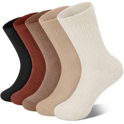 Image of Loritta Wool Socks for Women, Winter Warm Hiking Boot Socks Gifts