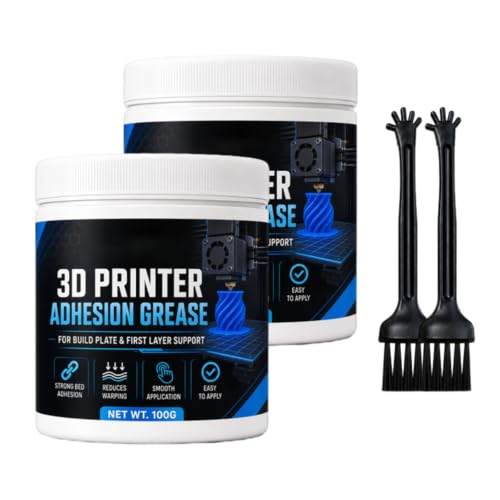 3D Printer Bed Adhesion Grease for More Reliable First Layers，2PCS