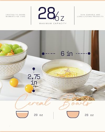 Getstar HAR32 Ceramic Soup Bowls, Cereal Bowl Set Of 4 thumb #2