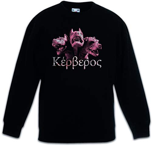 Sweat-shirt Cerberus enfants en molleton doux Urban Backwoods noir résistant