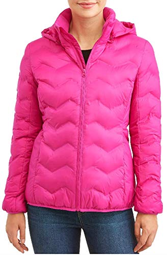 Time & Tru Women's Wind Resistant Bubble Coat (X-Large 16/18, Lolita)