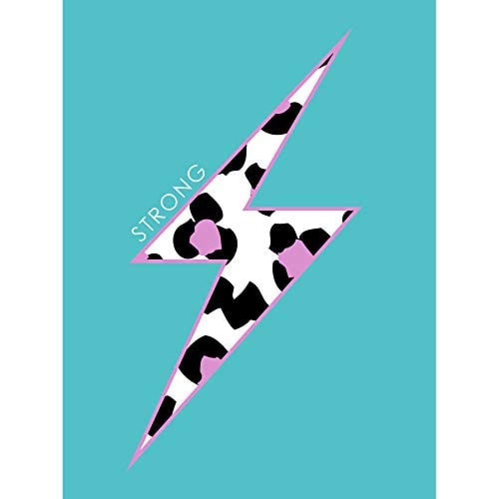 Wee Blue Coo Leopard Blue And Purple Solid Strong Unframed Art Print Poster Wall Decor 12X16 Inch