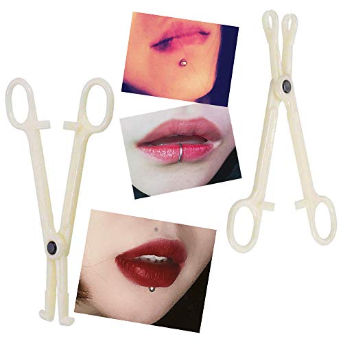 Body Piercing Forceps - WZPB 25 PCS Body Piercing Clamps Professional Nose Piercing Forceps Disposable Body Septum Forceps For Nose Belly Ear Piercing Forceps Piercing Tattoo Piercing Supplies