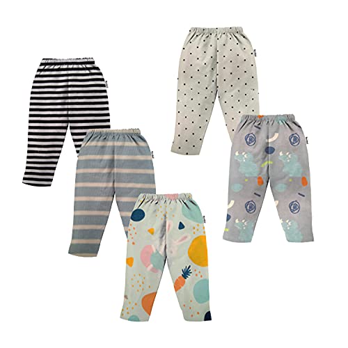 NammaBaby Baby Boy's & Baby Girl's Pajama Pant (Pack of 5)