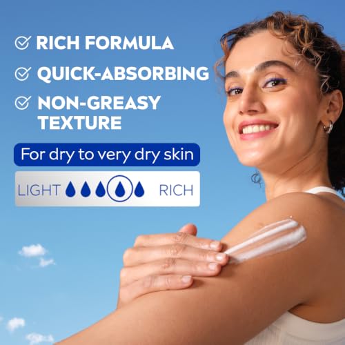 Image of NIVEA Cocoa Nourish Body Lotion for Men & Women with Cocoa Butter, Hyaluronic Acid & Vitamin E Moisturizer for Dry Skin, Deep Nourish Serum Body Cream 72H Moisturiser, Non Greasy Face Cream 600ml