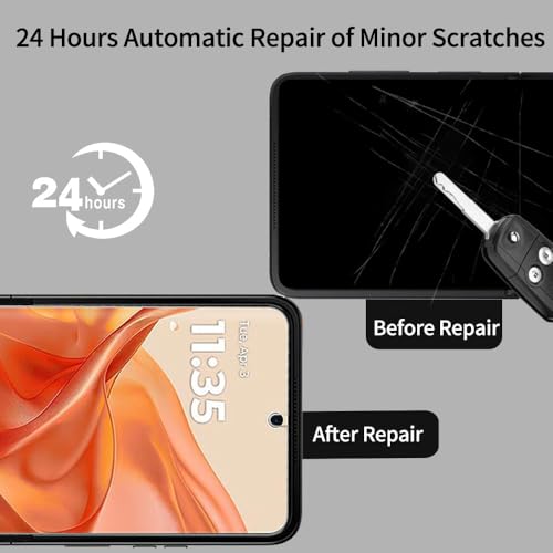 Image of BLACKSHEEP Tempered Glass Screen Guard For Motorola Razr 60 5G / Motorola Razr 60 Ultra 5G Cellphone Unbreakable Membrane Tempered Film With Front And Back Coverage Installation Kit- (Transparent 1)