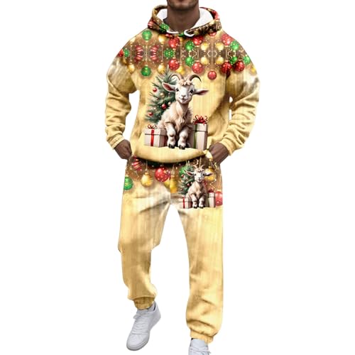 Sweat capuche Noël homme ample élimine l'inconfort des costumes rigides