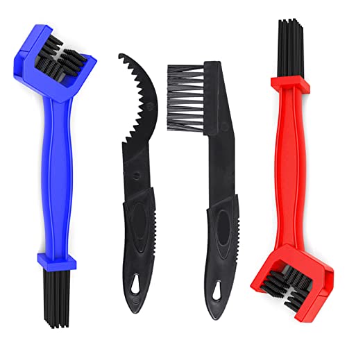 jizcare Nettoyeur de Chaîne De Vélo 4Pcs Kit de Nettoyage pour Vélos Nettoyage Chaine Velo Outil Brosse Velo Kit Bicyclette Nettoyage Velo Chaine pour chaîne / pneus / pignon / Roue de Cyclisme/Taches