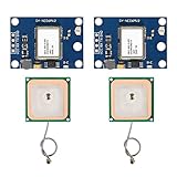 2Pcs GY-NEO6MV2 NEO-6M GPS Module with Flight Control for EEPROM MWC APM2.5 Large Antenna NEO6MV2