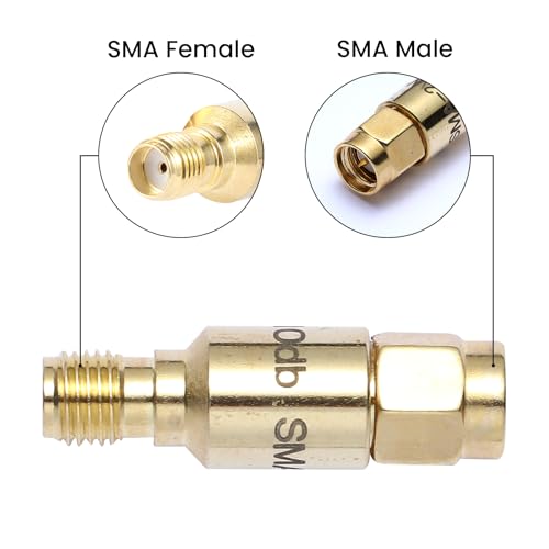 BECEN Atenuador SMA 6dB 2W DC-6GHz miniatura 3