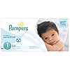 Diapers Newborn/Size 1 (8-14 lb), 84 Count – Pampers Swaddlers Sensitive Disposable Baby Diapers, Super Pack