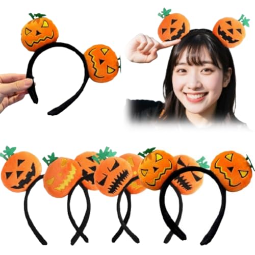 JUJUGEN 【2025年ハロウィン飾り】ハロウィンカチューシャ ヘアバンド ヘアフープ 可愛い 髪飾り かぼちゃ 幽霊 蜘蛛 コウモリコスプレ 撮影小道具 パーティー飾り ピクミン 滑り止め 痛くない 子供 大人 仮装 レディース 小物 前髪留め パー