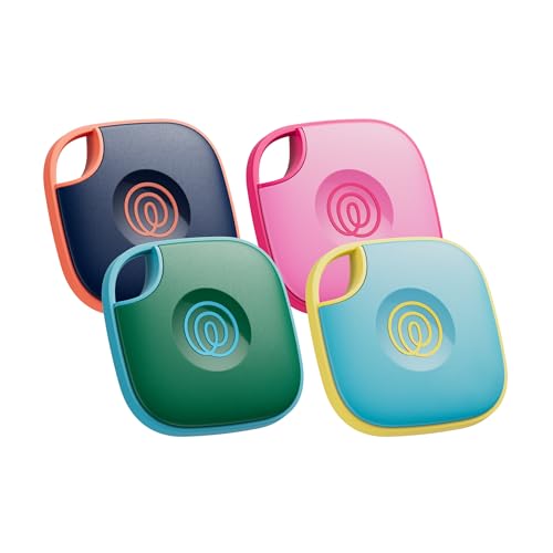 Life360 Tile - Bluetooth Tracker, Keys Finder and Item Locator for Keys, Bags and More. Phone Finder. Both iOS and Android Compatible. 4-Pack (Colors)