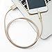 Amazon Basics Nylon Braided Lightning to USB-A Cable, MFi Certified Apple iPhone Charger, 3-Foot, Gold