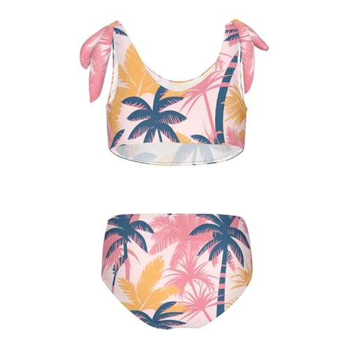 KLL Abstract Tropics Palm Tropical Trees Girls' Two Piece Bikini Set Quick-Dry Swimsuit Swimming Suits Adjustable Strap2