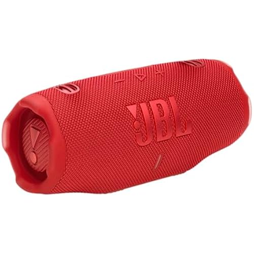 JBL Charge 6 Portable Waterproof & Drop-Proof Bluetooth Speaker (Red)