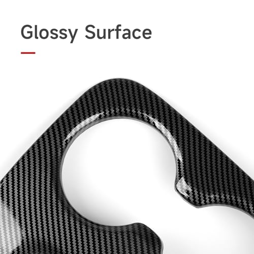 Image of Car Gear Shift Panel Decals for 2018 2019 2020 Dodge Durango Accessories Carbon Fiber Interior Stickers