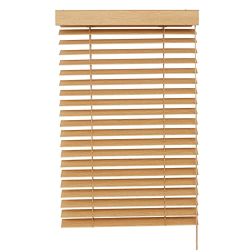 WAHHWF Persianas Venecianas Persianas Venecianas de PVC Efecto Madera, 60cm/ 80cm/ 100cm/ 120cm/140cm Ancho Persianas con Herrajes, 50mm Lamas Impermeables (Size : 100x240cm(39.4"x94.5"))