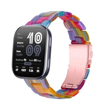 XINGMALY Pulseira de substituição de resina para relógio inteligente Amazfit Bip 6/Bip 5 - pulseira leve e confortável de 22 mm com fivela de aço inoxidável premium para relógio Amazfit Bip 6 (cor A)