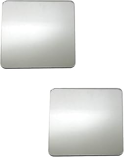 wumio シールミラー 5cm 2枚セット ミニ 鏡 ミラー コンパクト スマホ スマホケース 財布 手帳 メイク アイメイク 化粧直し はっきり キレイ