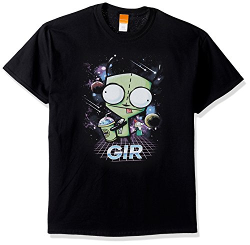 Nickelodeon Men's Invader Zim-Gir T-Shirt, Black, L