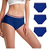 CONFORTABLE & AJUSTÉ : Sous-vêtements taille haute pour femmes, s’étire bien et ne se coince pas dans les zones.