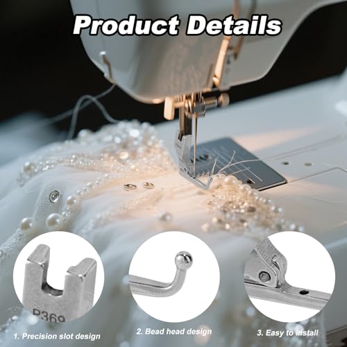 Prensatelas Para Maquina De Coser Vestido De Novia P369 miniatura 4