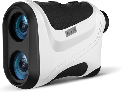 Golf Rangefinder with Slope, 1200 Yard, Laser Range Finder for Hunting, 7X Magnification, Flag Pole Locking Vibration, Tripod Mount Hole, Continuous Scan, Fast Focus, Distance/Angle/Speed Measurement