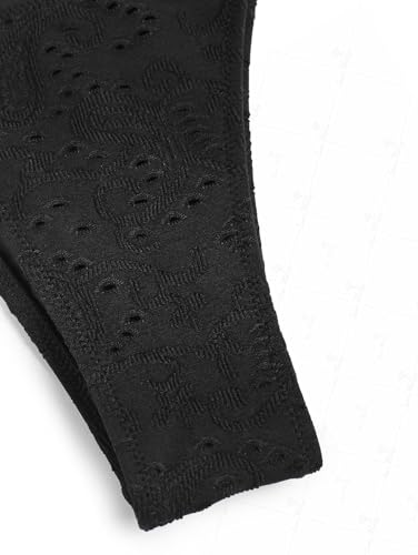 seamoly Ruffled Trim Textured Tied Side Tanga Tankini Set4