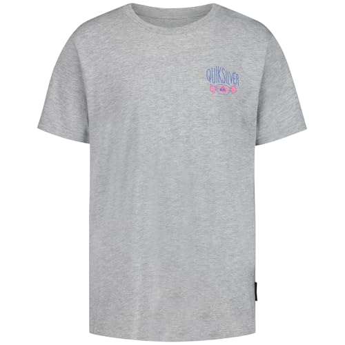 Image of Quiksilver Boys' Short Sleeve Logo Graphic T-Shirt, Soft & Comfortable, Regular Fit